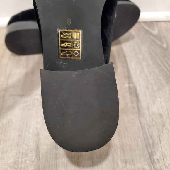 NEW JEFFREY CAMPBELL LEDGER BLACK VELVET LOAFERS - Picture 6 of 7